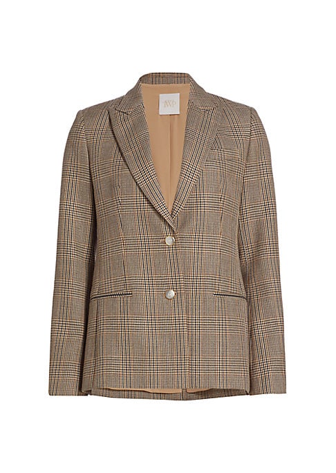 Plaid Wool Blazer