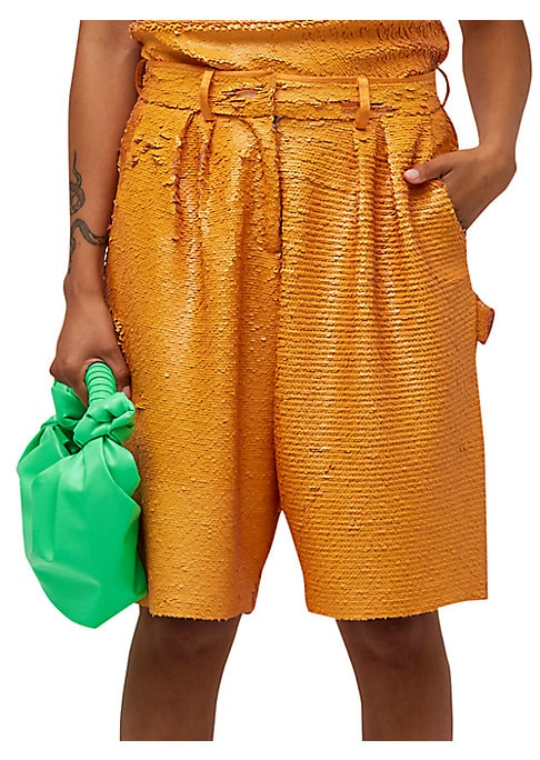 Sparkling Wide-Leg Shorts