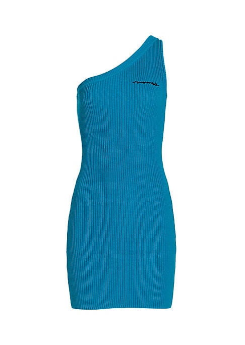 Asymmetric Knit Minidress