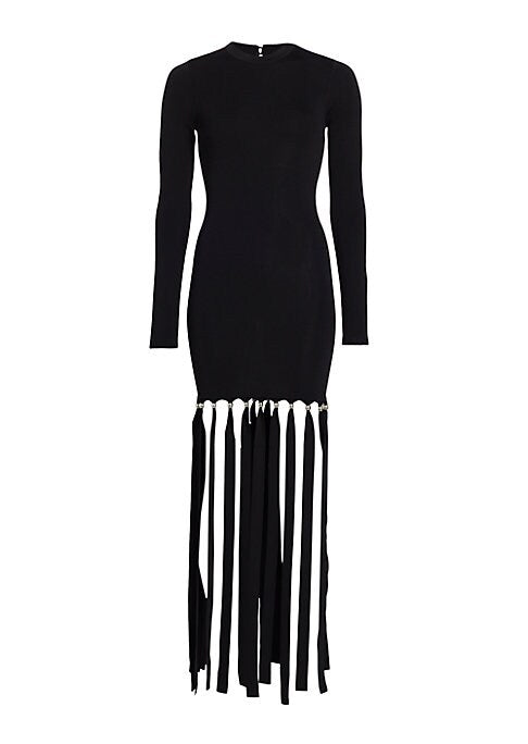 Fringe Elegance Maxi Dress
