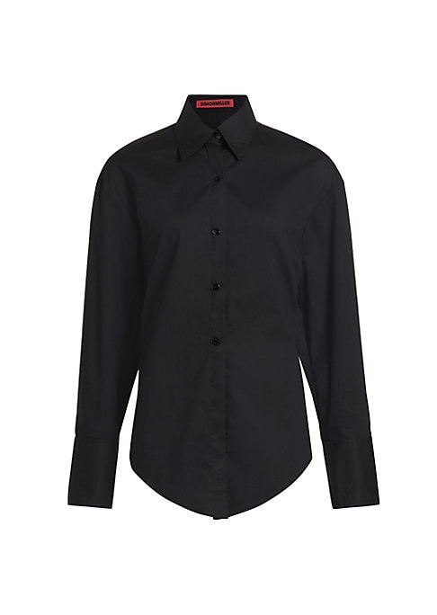 Chic Poplin Button-Up