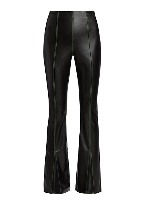 Sleek Faux-Leather Pants