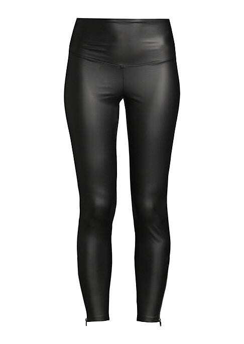 Sculpting Faux Leather Leggings