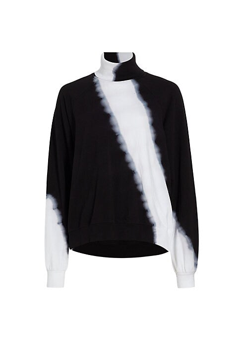 Chic Tie-Dye Turtleneck