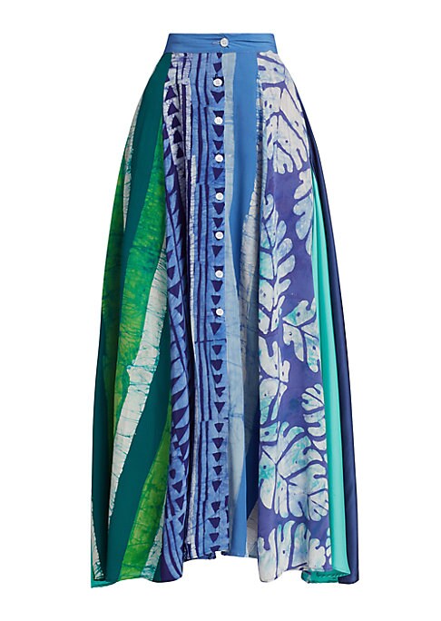 Chic Silk A-Line Skirt