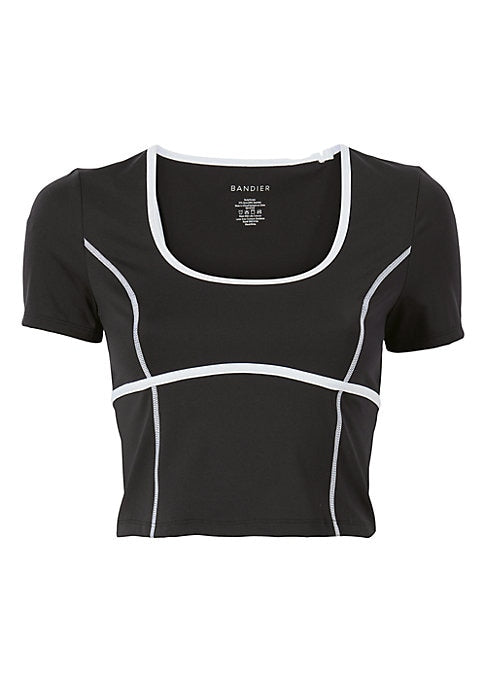 Chic Contrast Crop Top