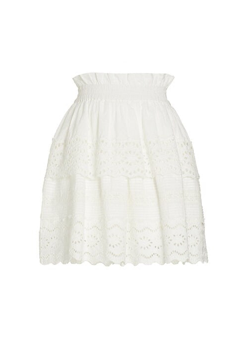 Delicate Tiered Cotton Skirt