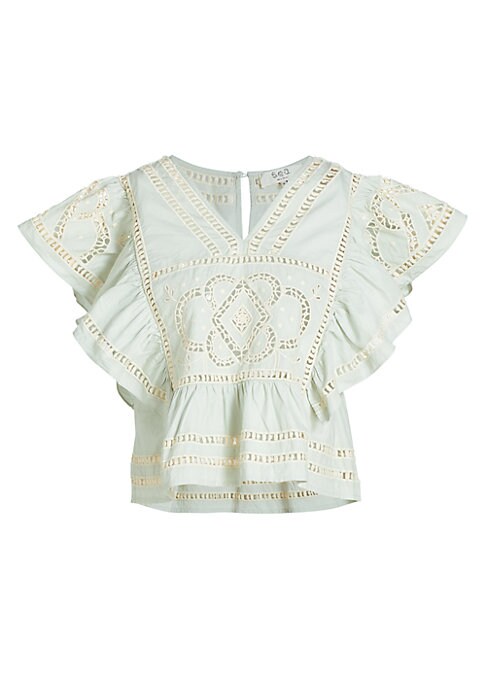 Lace Flutter Top