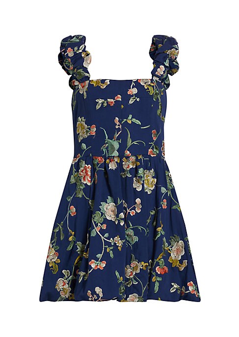Floral Puff Mini Dress