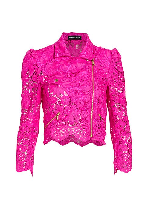Floral Moto Lace Jacket
