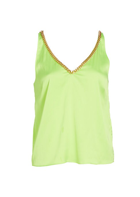 Chain Detail V-Neck Tank