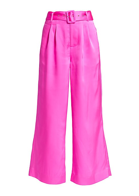 Satin Chic Wide Trousers