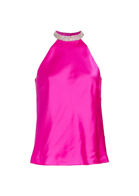 Satin Neck Detail Top