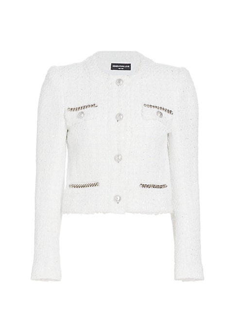 Chic Chain Tweed Jacket