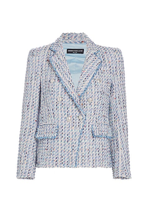 Metallic Fringe Blazer