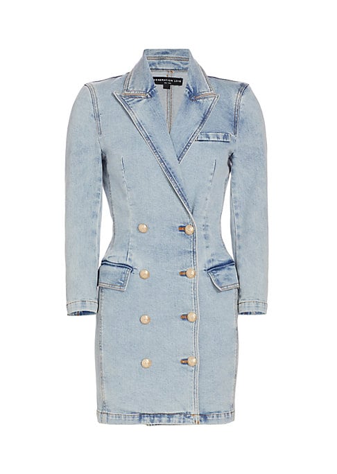 Chic Denim Blazer Dress