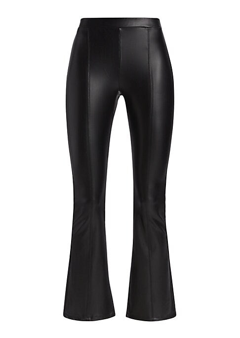 Faux Leather Bootcut Leggings