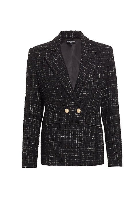 Chic Gold Button Blazer