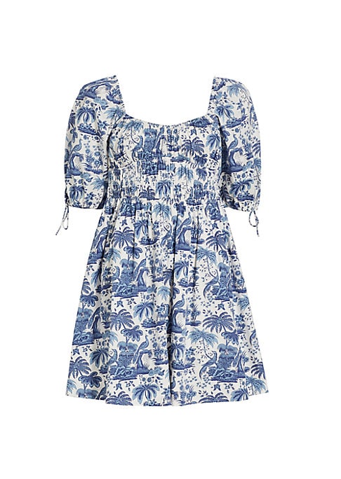 Toile Sweetheart Dress