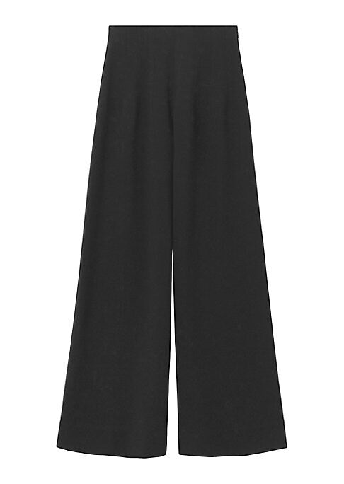Flowing High-Waist Trousers