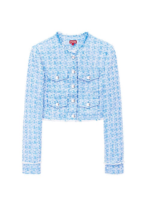 Chic Cropped Frayed Jacket