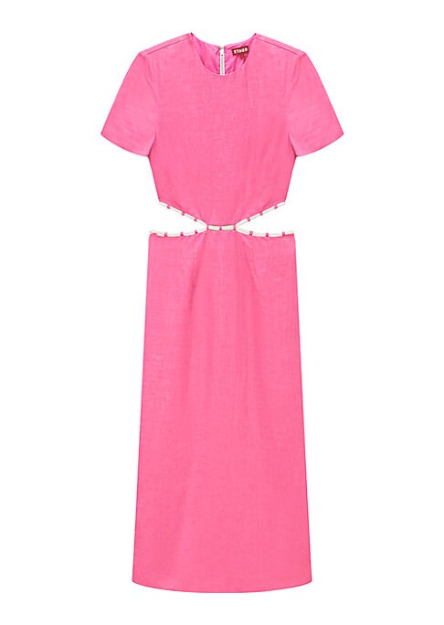 Chic Contrast Midi Dress