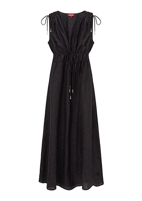 Linen Tie Waist Dress