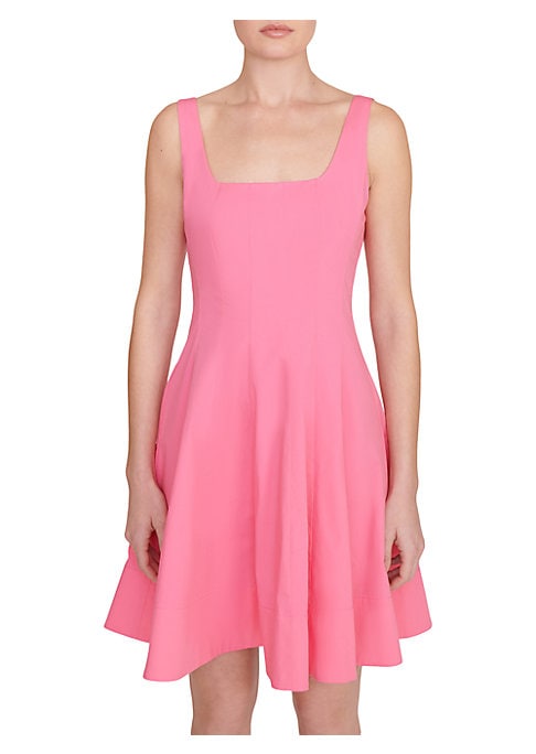 Sleek Squareneck Mini Dress