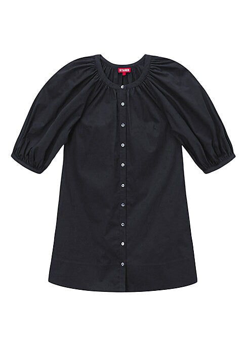 Billowy Sleeve Poplin Dress