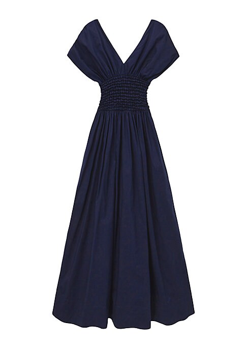 V-Neck Smock Dress