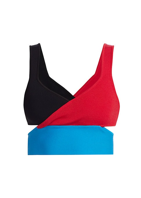 Colorblock Cutout Top