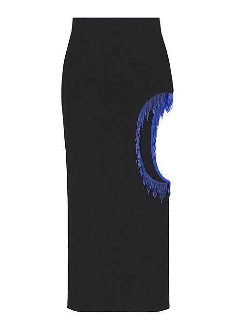 Beaded Cut-Out Fashion Skirt