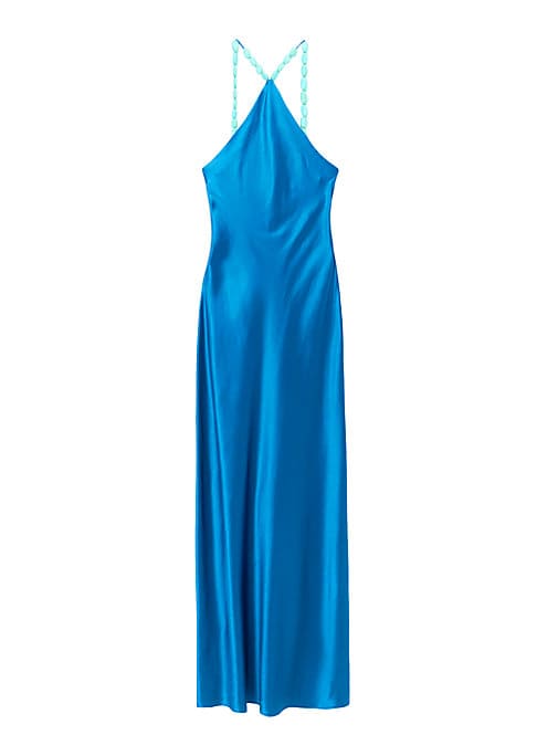 Satin Elegance Maxi Dress