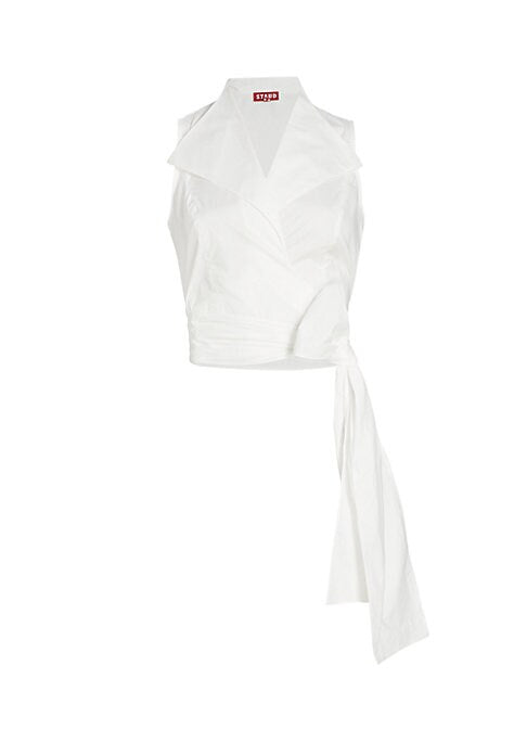 Chic Cotton Wrap Top