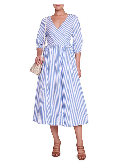 Stripes & Ties Midi Dress