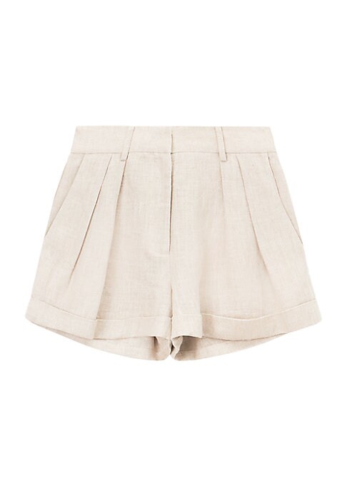 Pleated Cotton Chic Shorts