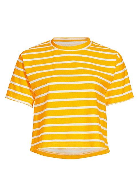 Chic Cropped Stripe Tee
