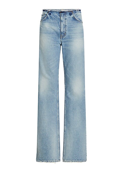 Relaxed Distressed Denim Pants