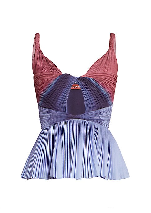 Satin Twist Peplum Top