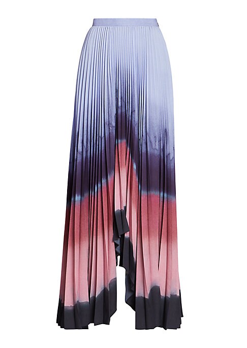 Dip-Dyed Satin Skirt