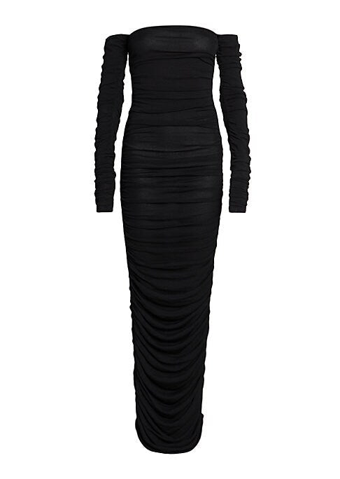 Elegant Off-Shoulder Maxi Dress