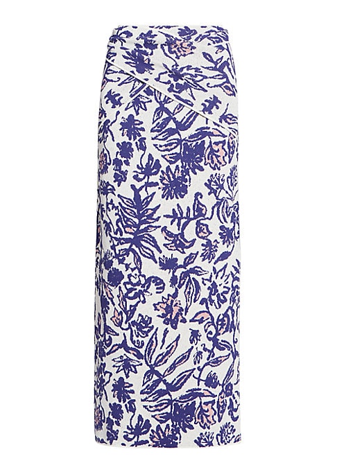 Floral Column Maxi Skirt