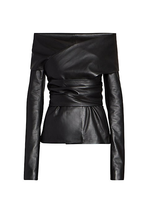 Leather Wrap Luxe Jacket