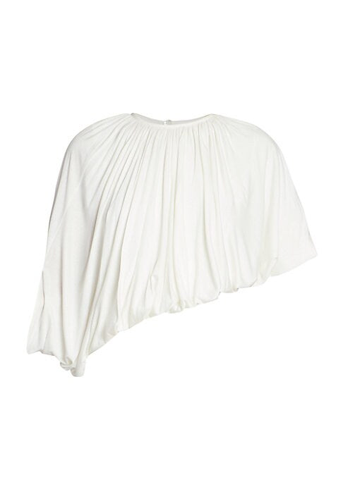 Draped Curve Hem Top