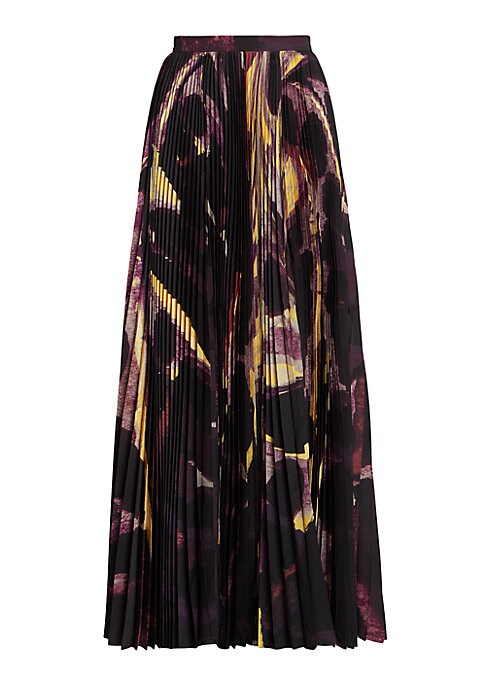 Geometric Flare Maxi Skirt