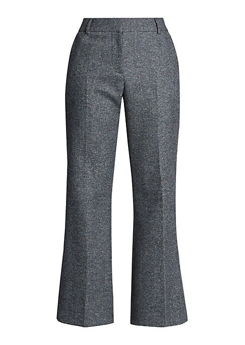 Chic Flared Wool Trousers