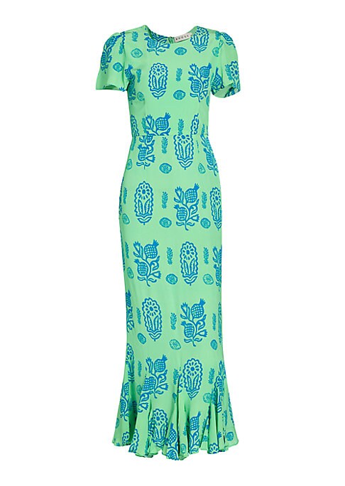 Floral Ruffle Maxi Dress