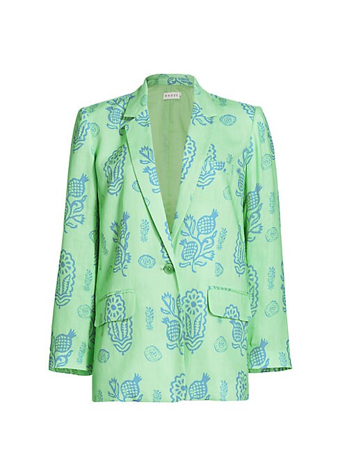 Floral Linen Layer Blazer