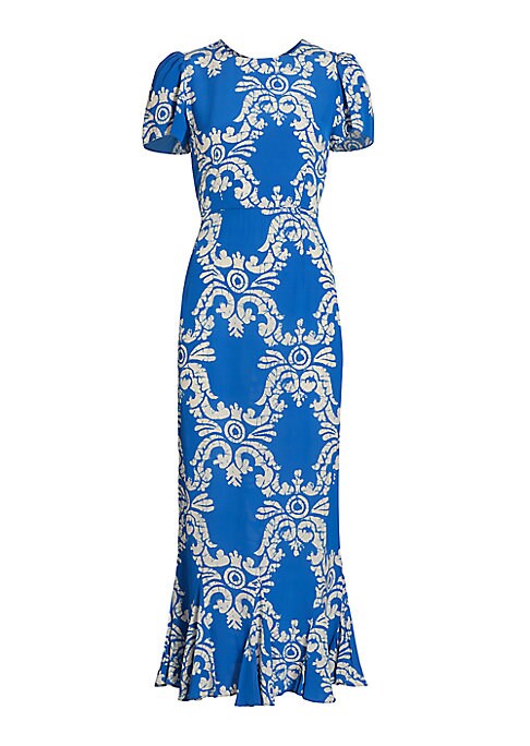 Fluted Elegance Midi Dress