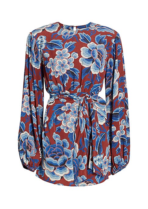 Floral Tie-Front Dress